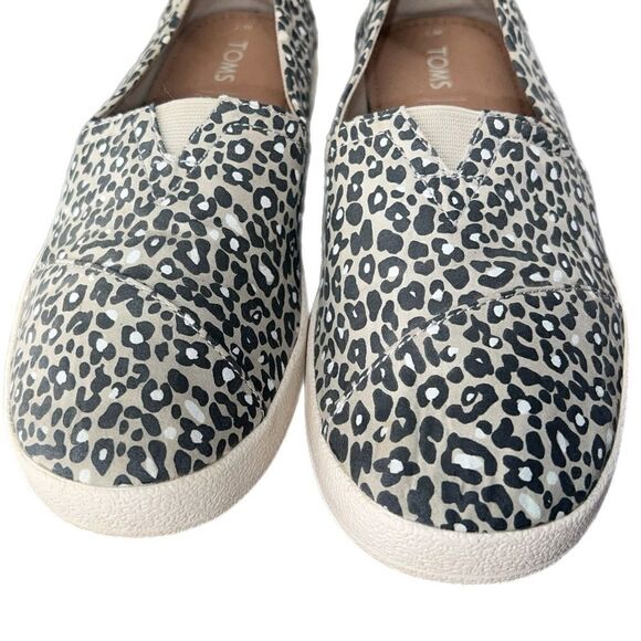 Toms Slip-On Woven Avalon Sneakers - Tan/Leopard (7) - Picture 6 of 10